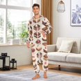 thumbnail image 6 of FORMRS Onesies Pajama for Adults Unisex Hoodie Winter Jumpsuit One Piece Sleepwear, Sizes S-2XL, Cute Chocolate Cakes, 6 of 7
