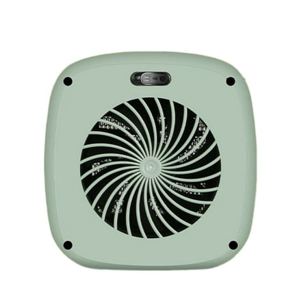 

Space Heater Electric Heater Personal Advanced Safety Small Desk Ceramic Heater for Bedroom Home Desktop Green US Plug