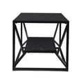 thumbnail image 4 of RIGO 42 inch Wide Glass-Top Cocktail Table with Storage, 4 of 5