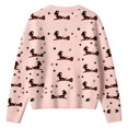 thumbnail image 5 of EliteGoogv Women's Halloween Cardigan Cute Witch Graphic Button Down Long Sleeve Knit Sweater Loose Fit Casual Fall Winter Outwear,S, 5 of 5