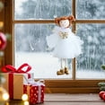 thumbnail image 4 of BKRE Elegant Angel Ornament With White Mesh Skirt For Festive And Celebration, 4 of 6