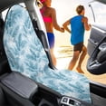 thumbnail image 3 of Uorisanigo Waterproof Car Seat Towel Cover - Blue Banana Leaf Print Bucket Towel Seat Covers Fits for Most Vehicles - Sweat-Proof & Machine Washable for Athletes, Gym Workouts, 3 of 6