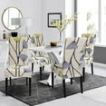 thumbnail image 2 of Printed Dining Room Chair Covers Set of 6, Stretch Kitchen Chair Covers Washable Parsons Chair Slipcover Removable Dining Chair Protectors for Hotel,Ceremony,Banquet(Blooming Flower), 2 of 6