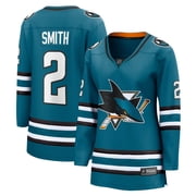 Women's Fanatics Will Smith Teal San Jose Sharks Home Breakaway Jersey