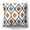 Blue / Orange / Yellow, variant on Americanflat 16"x16" Blue and Orange Diamond Pattern Design Throw Pillow with Premium Polyester