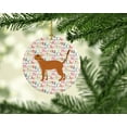 thumbnail image 2 of Red Abyssinian Cat Christmas Ceramic Ornament 2.8 in x 2.8 in, 2 of 3