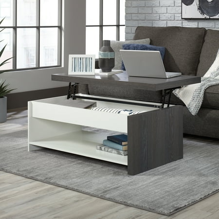 Sauder - Hudson Court Lift Top Coffee Table - Black/White