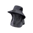thumbnail image 3 of FEOLGEHLY Summer Solar Fan Hat with Veil, Mesh Designed, Breathable and Dry Solar Fisherman Hat, Wide Brim Sun Bucket Hat for Adults, Solar Powered USB Charging Cap for Outdoor Activities(Deep Gray), 3 of 6