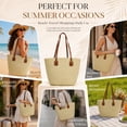 thumbnail image 7 of DAKIMOE Straw Beach Bag For Women Summer Boho Tote Bag Handbags Large Shoulder Purses Woven for Vacation, 7 of 7