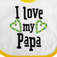 thumbnail image 4 of Inktastic I Love My Papa Hearts Boys or Girls Baby Bib, 4 of 4