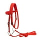 thumbnail image 1 of Brida para caballo duradera, arnés con riendas, cabezada, filete extraíble, cabestro Rojo M, 1 of 8
