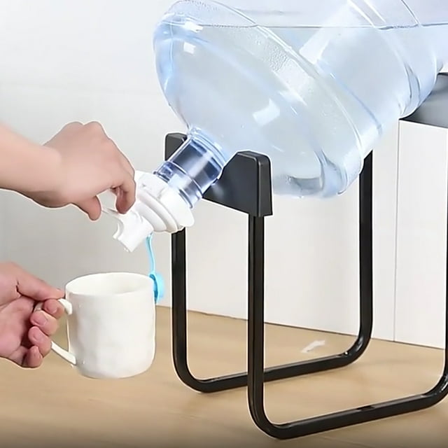 Soporte Para Contenedor De Agua, Estante Para Almacenamiento De Agua Embotellada, Hierro, Gran Capacidad, Evita Que Se Vuelque, Fácil Vertido, Universal Con Válvula Dispensadora