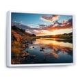 thumbnail image 2 of Designart "Texas Sunset Ultra-Wide Angle horizon III" Landscapes Floater Framed Canvas Art Print, 2 of 7