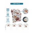thumbnail image 6 of Orange Starfish Ocean Corals Table Runner 13x72in Non-Slip Cotton Linen Table Runners, Summer Starfish Seaweed Dresser Scarves TableRunner for Dinner Kitchen Dining Wedding Party, 6 of 9