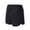 Black, variant on WRKEKC Men's Running Shorts Solid Color Outdoor Double Layer Liner Fitness Training Shorts with Phone Pocket Inner Drawstring Zipper 3-Inch Inseam