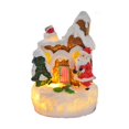 thumbnail image 1 of Centro de mesa luminosa de Navidad Macarena figura coleccionable de Papá Noel, 1 of 8