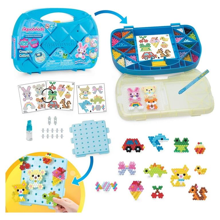 Aquabeads Beginners Carry Case, Complete Arts & Crafts Bead Kit for  Children - Over 900 Beads 