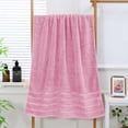 thumbnail image 3 of JML Pink Bath Towel Set of 8 Pieces - Cotton Blend Highly Absorbent Towels for Bathroom, 2 Soft Bath Towels, 2 Hand Towels, 4 Washcloths, 3 of 6