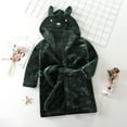 thumbnail image 3 of Godderr Toddler Kids Cartoon Bathrobe for Girls,Skin-Friendly Fleece Cotton Robe Soft Hooded Bath Towel Rabbit Ears Beach Towel Bathrobe, 3 of 8