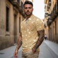 thumbnail image 3 of HUIACONG Gold Glitter Couples Matching Shirts Sleeveless Golf Tops for Women Golf Shirt for Men Short Sleeve Active Tops Lightweight Moisture Wicking Breathable Outdoor Wear Man S, 3 of 6