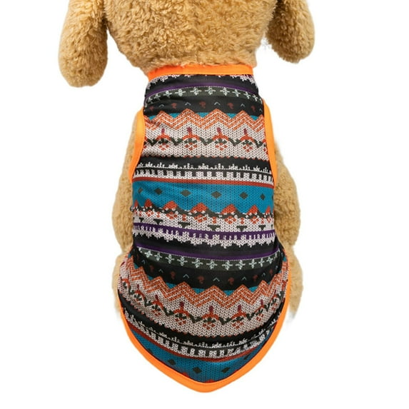 Cat Summer Vest - Ethnic Style Printing for Comfortable and Breathable Dress Up