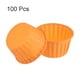 thumbnail image 3 of 100pcs 3.5oz Moldes para Magdalenas de Papel de Tamaño Estándar Envoltorios Antiadherentes Desechables para Bodas Cumpleaños Navidad Postres Naranja, 3 of 6