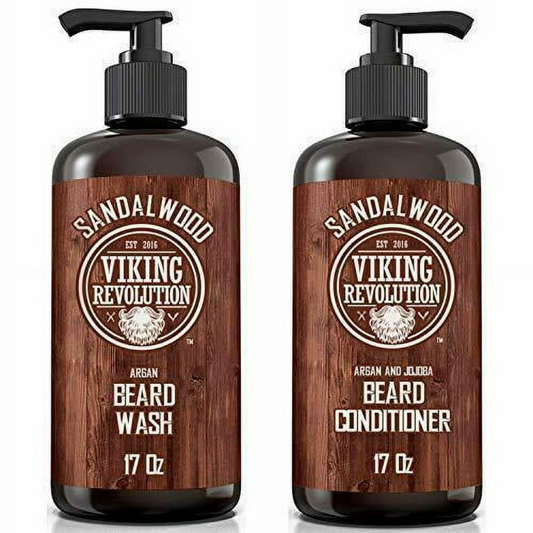 Viking Revolution Hair Styling Agent Beard Oil Conditioner - All Natural  Sandalwood Scent with Argan & Jojoba Oils - Softens & Strengthens Beards  and Mustaches for Men (Sandalwood, 3 Pack) - Yahoo Shopping