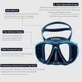 thumbnail image 4 of Tidal Mask - Advanced Anti Fog Diving Mask for Scuba Diving, Snorkeling, Free Diving and Swimming. Wide-Angle Tempered Glass Lens. Best Anti-Fog Diving mask for Adults - Teal/Clear Lens., 4 of 9