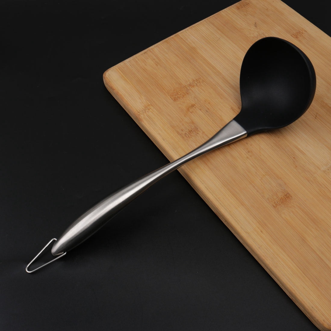 Unique Bargains Silicone Soup Ladle Stainless Steel Handle for Kitchen Cookware