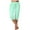Mint Green, variant on Women's Casual Sport Yoga Pants - 3/4 Length Elastic Waist Trousers with Pockets - Cotton Blend for Daily Wear - S-XXXL