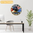 thumbnail image 5 of 12 Inch Patriotic Wall Clock, USA 250th Anniversary Wooden Round Wall Clocks with Silent Non-Ticking Quartz Movement, Battery Operated, Art Decor Hanging Clock for Kitchen, Bedroom, Living Room, 5 of 9