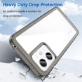 thumbnail image 5 of Case for Xiaomi Redmi Note 12 Phone Case Slim Dropproof [Defend from Drop/Scratch/Slip/Fingerprint] Clear Acrylic Hard Back Soft TPU Bumper Hybrid Phone Cover for Xiaomi Redmi Note 12-Crystal Black, 5 of 16