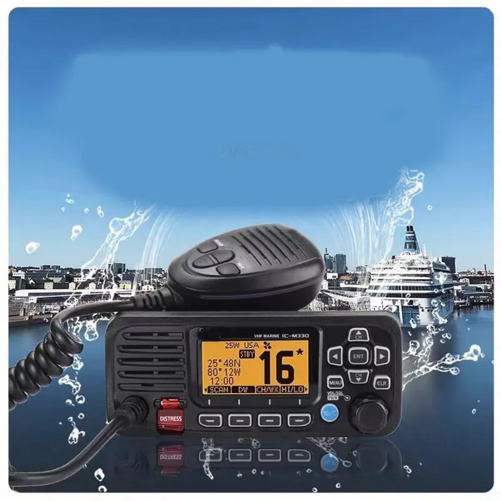 Standard Horizon GX1800GW White 25W VHF/GPS/Second Station