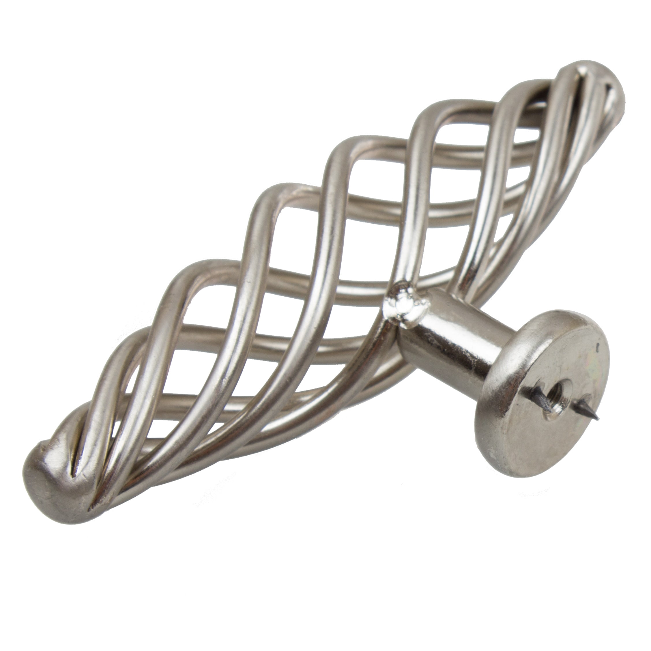 GlideRite 4 in. Classic Oval Twisted Birdcage Cabinet Knobs, Satin Nickel, Pack of 25