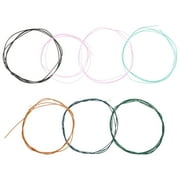 Qiysamall 6 Pcs Guitar Strings Steel Cuerdas De Guitarra Music Replaceable Metal