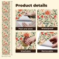 thumbnail image 5 of Farmhouse Peel and Stick Wallpaper Vintage Botanical Birds Red Flowers Arts Crafts Wall Mural 17.7in x 9.8ft Self Adhesive Removable Wall Paper Renter Friendly Wallpaper for Bedroom Cabinets, 5 of 8