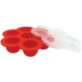 thumbnail image 3 of gia'sKITCHEN Silicone 7-Cavity Egg Bites Mold with Lid, Red, 21572, 3 of 4