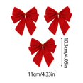 thumbnail image 3 of Adornos Navideños onlyliua para Interior/Exterior con Lazo Rojo para Año Nuevo Adorno para el Árbol de Navidad Tres Accesorios Esenciales, 3 of 6