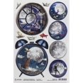 thumbnail image 1 of Ciao Bella Rice Paper Sheet A4 5/Pkg-Alarm Clock, Moon & Me CBRP140, 1 of 2