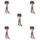 thumbnail image 2 of Calcetines hasta la rodilla Minnieouse 1 par rayas azules y rojas antideslizantes, 2 of 5