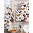 thumbnail image 2 of Farmhouse Rooster Kitchen Dish Towels for Drying Dishes Set of 3, Country Watercolor Flowers Wood Grain Waffle Weave Microfiber Hand Tea Bathroom Towels Quick Dry & Absorbent Towel 15.7x23.6, 2 of 7