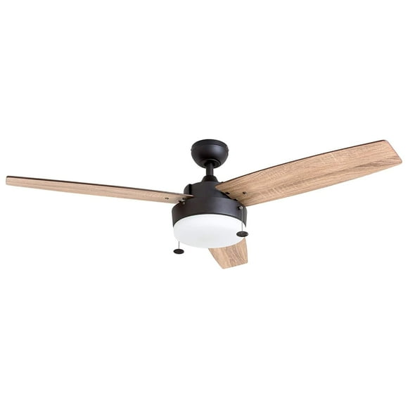 Prominence Home 51018 Statham Modern Farmhouse Ceiling Fan, 52, Espresso