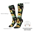 thumbnail image 5 of Knee High Socks for Men and Women, Sunflower Skull Boho Althletic Compression Socks, Support Long Tube Socks for Outdoor Sport, Calf Socks, High Stockings for Women Men, 5 of 7