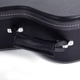 thumbnail image 5 of Acoustic Guitar Hard Case Fits 41-Inch Guitars, PVC Leather Covered Lightweight Hardshell Case with Plush Lining, Lock Latch for Storage & Travel, Black, 5 of 6