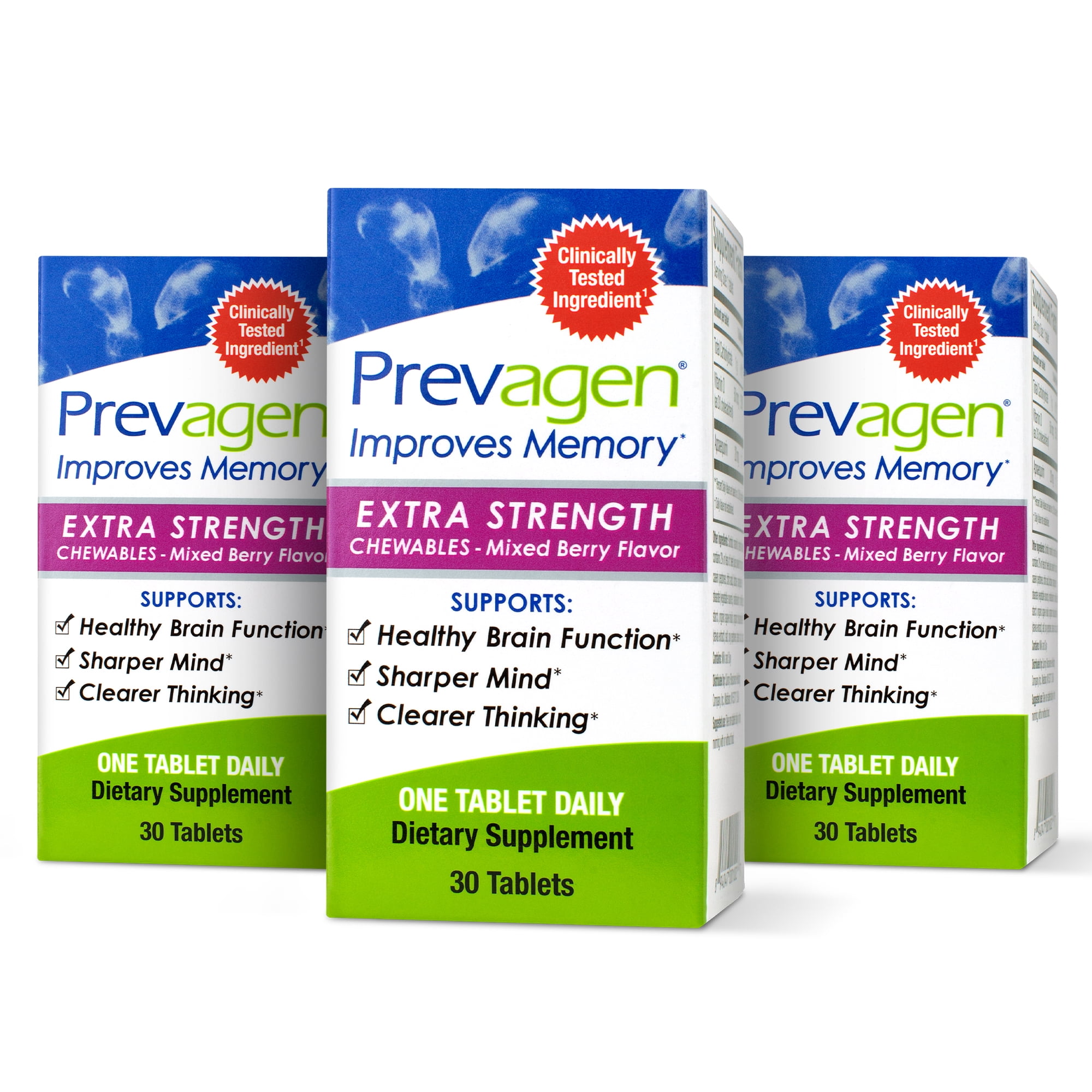 Prevagen Improves Memory Extra Strength 20mg, 30 Chewables Mixed
