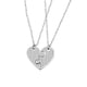 thumbnail image 2 of Collar con colgante de corazón de rompecabezas de 2 piezas, ideal como regalo de graduación para hermana mayor y pequeña., 2 of 5