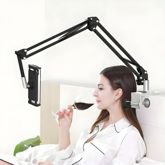 Stand Holder for Kindle,Tablet Stand Holder, Phone Holder for Bed, Cell Phone Bed Stand Holder for Desk, Overhead Bed Phone Stand Angle Height Adjustable Holder,Universal Stand Holder