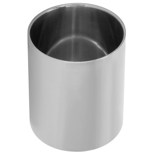 Portalápices de acero inoxidable, organizador de escritorio, contenedor de brochas de maquillaje duradero para el hogar y la oficina