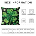 thumbnail image 5 of GOSMITH St Patricks Day Pillow Cover Polka Dots Shamrock Black Throw Pillow Cover Spring Clover Cushion Case Decoration for Home Sofa Couch, 5 of 5