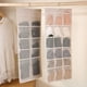 thumbnail image 5 of Organizadores de armario colgantes para ropa interior, calcetines, sujetador, 30 bolsillos de almacenamiento de doble cara, plegables y que ahorran espacio, 1 Uds., 5 of 5